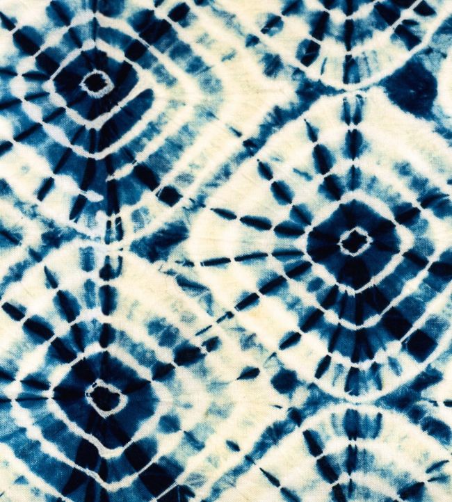 Shibori Swirls Wallpaper by MINDTHEGAP Blue,White