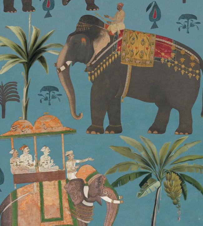 The Procession Wallpaper by MINDTHEGAP Blue