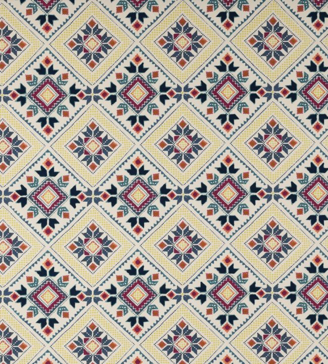 Minerva Fabric in Multi by Jane Churchill Jane Clayton