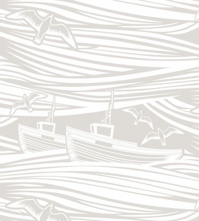 Whitby Wallpaper by Mini Moderns Stone