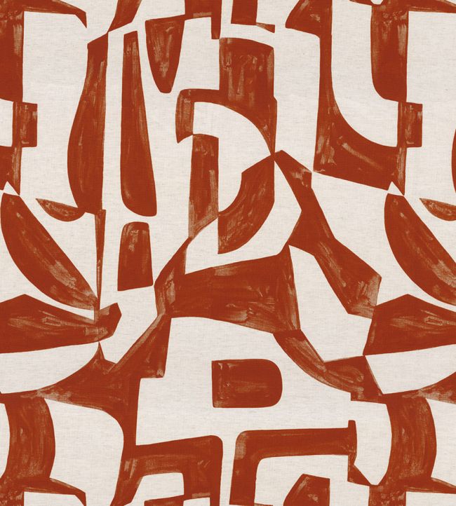 Miwok Fabric by Camengo Terracotta