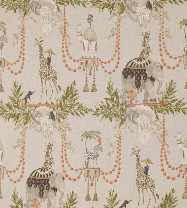 Monkey Business Fabric in Khaki by Jim Thompson No.9 | Jane