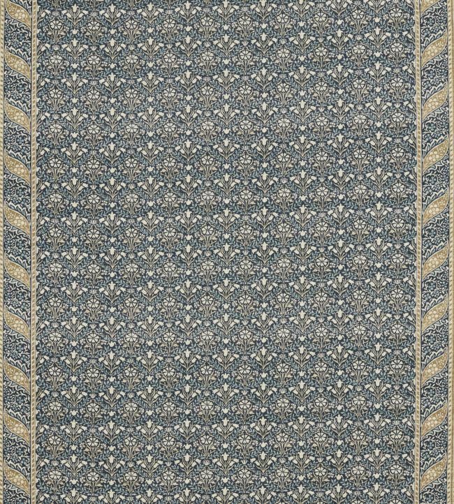 Morris Bellflowers Fabric by Morris & Co Indigo/Sage