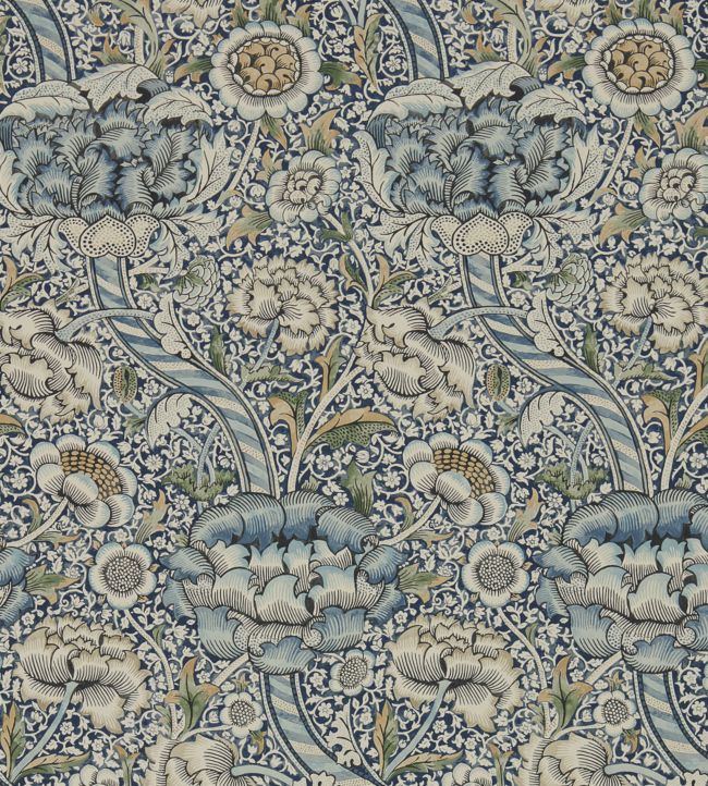 Wandle Wallpaper by Morris & Co Blue/Stone