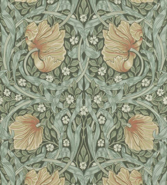 Pimpernel Wallpaper by Morris & Co in Bayleaf/Manilla | Jane Clayton Pimpernel Wallpaper by Morris & Co in Bayleaf/Manilla | Jane Clayton