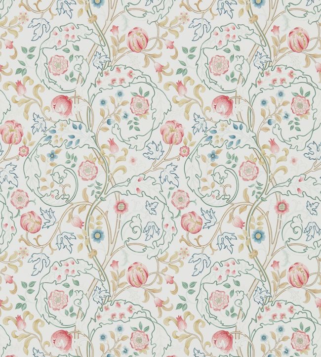 Mary Isobel Wallpaper by Morris & Co Pink/Ivory
