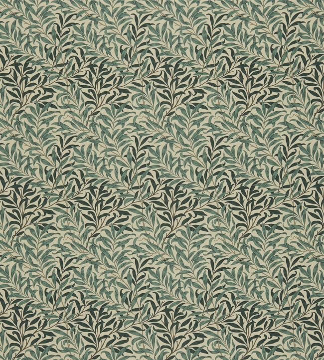 Willow Boughs Fabric by Morris & Co Taupe/Green