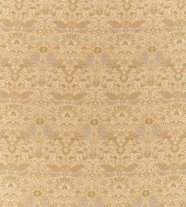 Bird Weave Fabric by Morris & Co Ochre