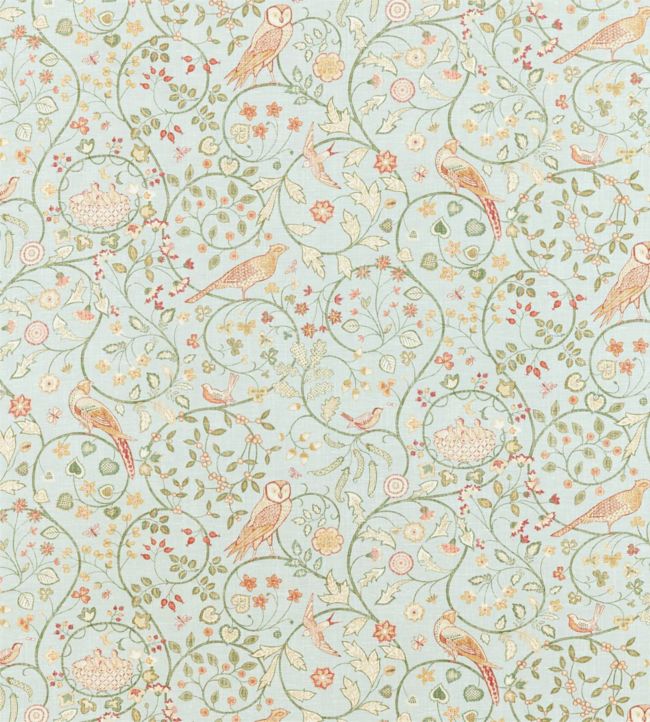 Newill Fabric by Morris & Co Grey Blue
