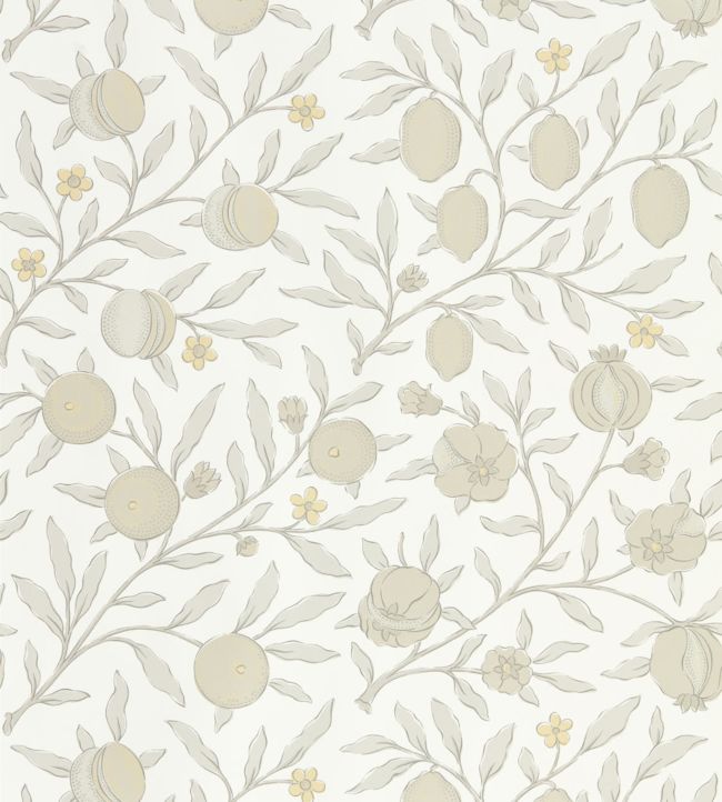 Pure Fruit Wallpaper by Morris & Co in Horned Poppy / Grey | Jane Clayton