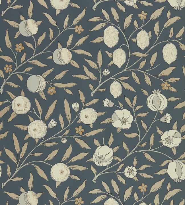 Pure Fruit Wallpaper by Morris & Co Black Ink