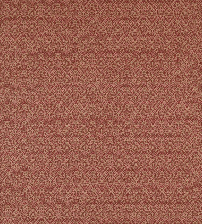 Bellflowers Weave Fabric by Morris & Co Russet