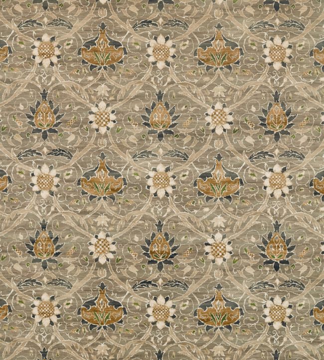 Montreal Velvet Fabric by Morris & Co Grey/Charcoal