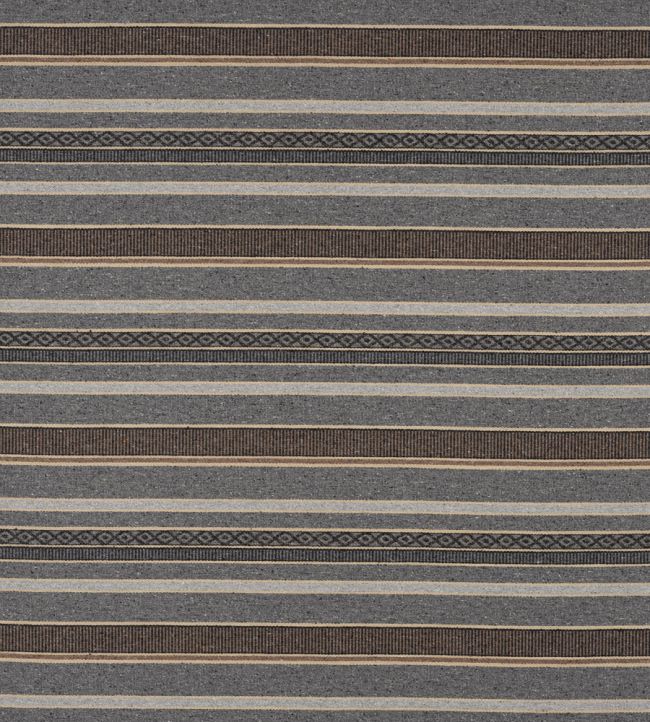 Morro Stripe Fabric by Jane Churchill Grey