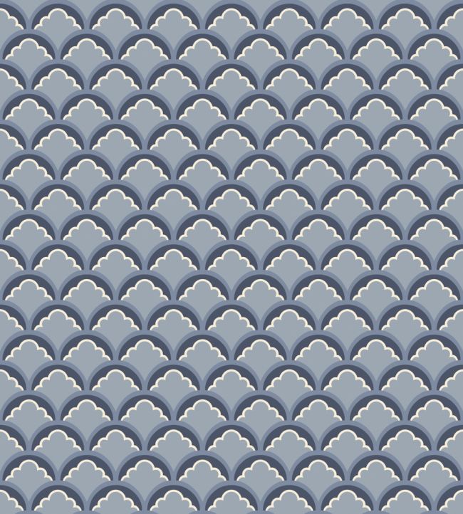 Mount Temple Small Wallpaper by GP & J Baker Blue