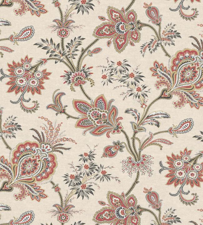 Mughal Trail Fabric by Warner House Cinnabar