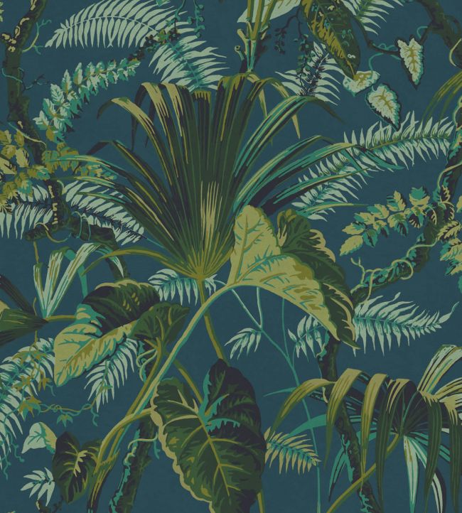 Mustique Velvet Fabric by Warner House Petrol