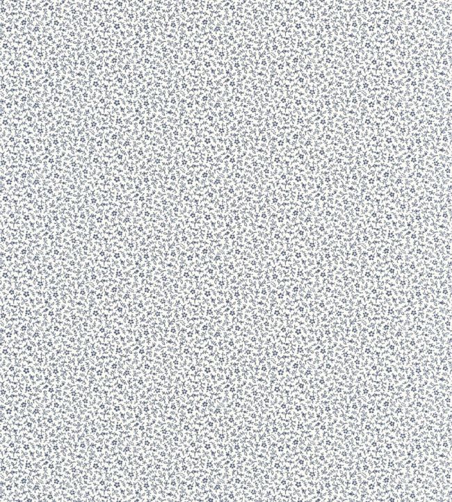Myosotis Wallpaper by Casadeco Bleu Marine / Blanc