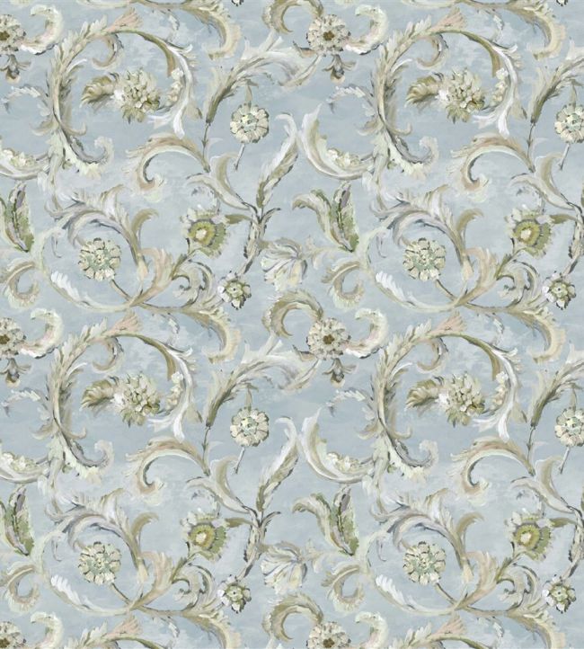 Myrtle Damask Fabric by Designers Guild Celadon