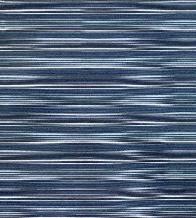 Narrow Anatolia Stripe Fabric by Madeaux 1 Navy