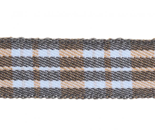 Neva 30mm Check Braid Trimming by Houles Douglas