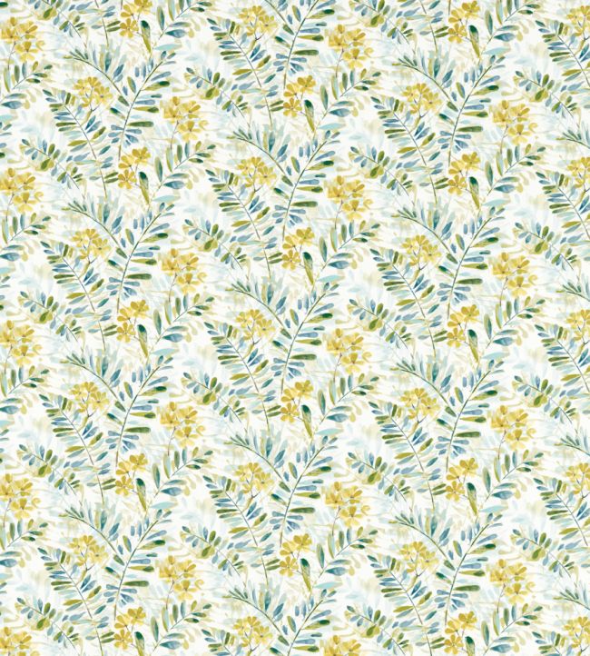 New Grove Cream Fabric by Studio G Denim / Citrus