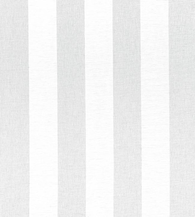 Newport Stripe Fabric by Thibaut Platinum and White