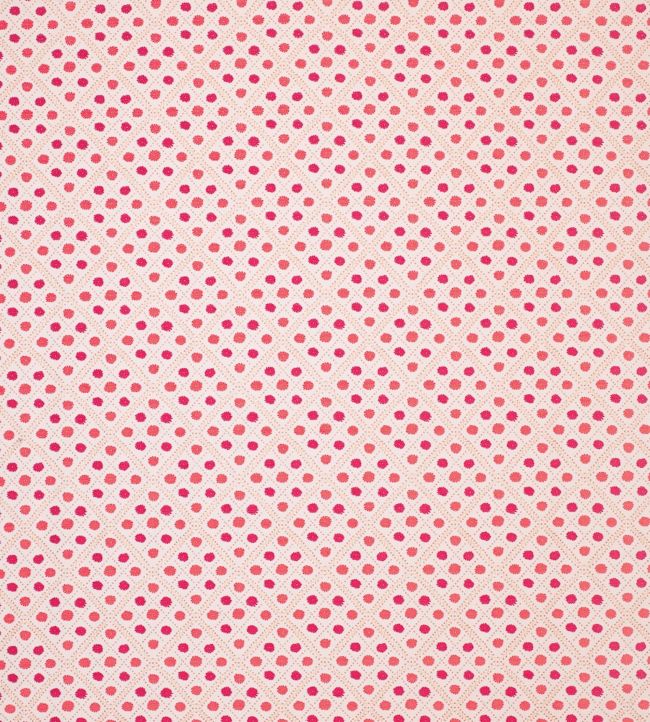Claribel Fabric by Nina Campbell Ivory/Coral/Red