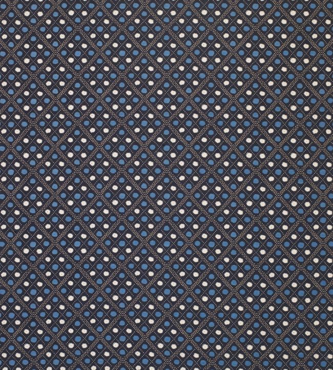 Claribel Fabric by Nina Campbell in Indigo Blue | Jane Clayton