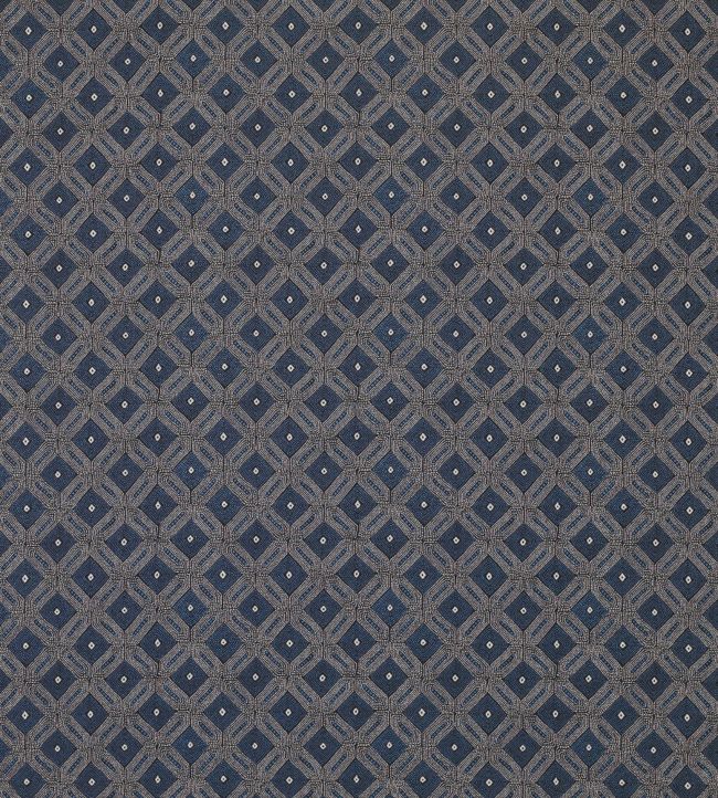 Lorette Fabric by Nina Campbell Indigo/Ivory