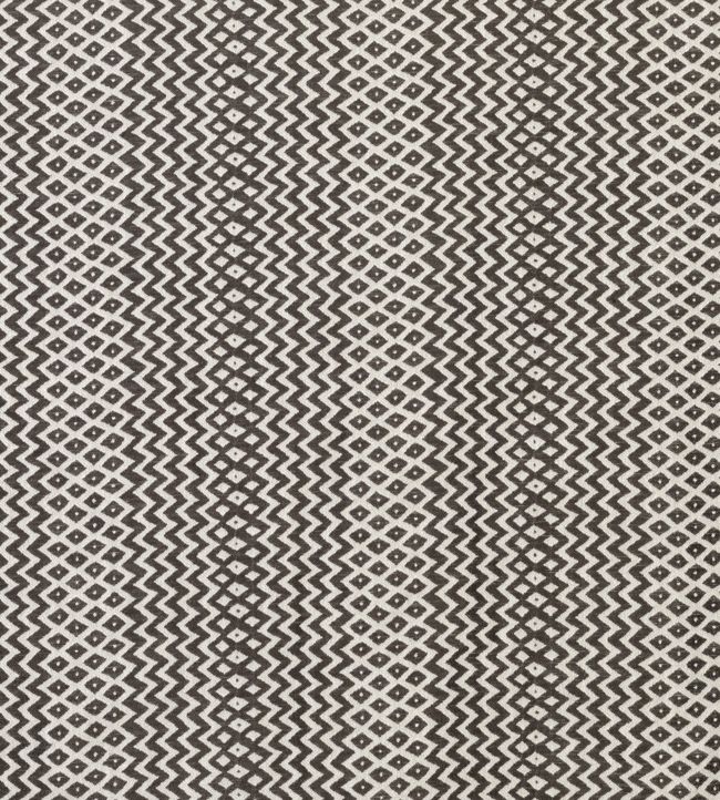 Pachinko Fabric by Nina Campbell in Charcoal/Ivory Jane Clayton