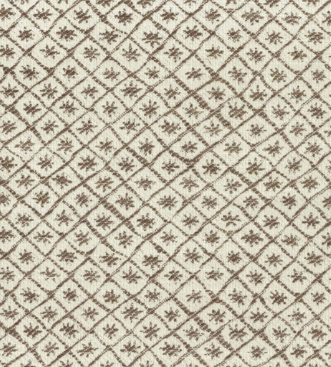Solitaire Fabric by Nina Campbell Taupe/Ivory