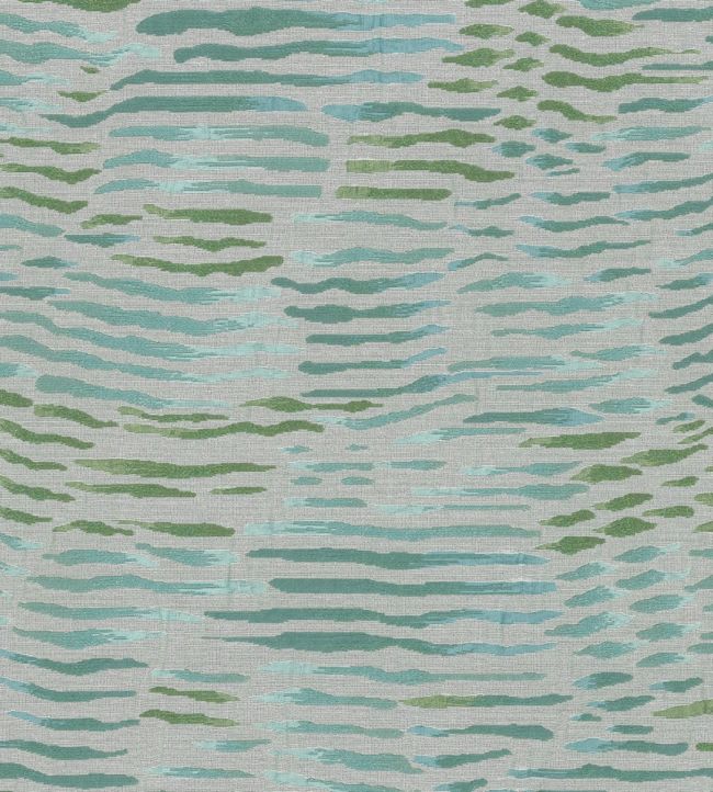 Arles Fabric by Nina Campbell Aqua/ Green