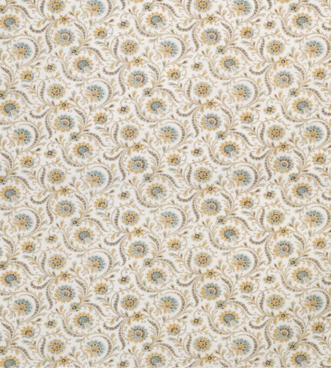 Baville Fabric by Nina Campbell Taupe/ Aqua