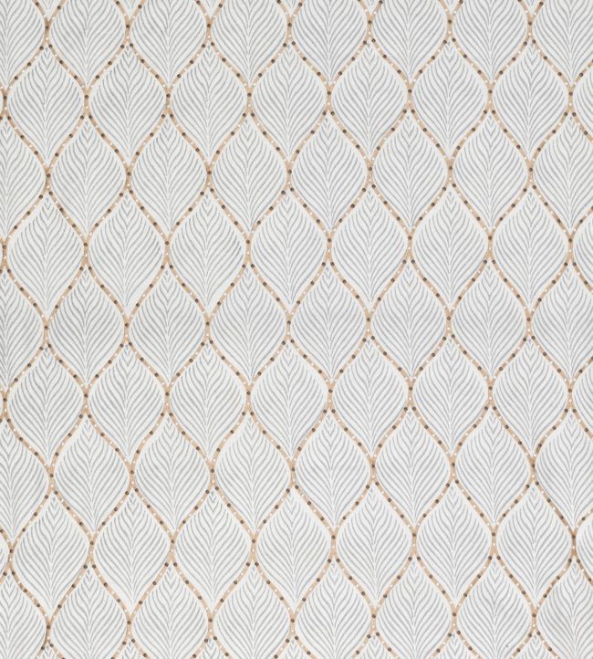 Bonnelles Fabric by Nina Campbell French Grey
