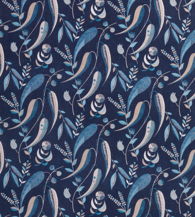Colbert Fabric by Nina Campbell Blue