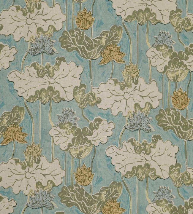Ninfea Mania Fabric by Jim Thompson No.9 Olive