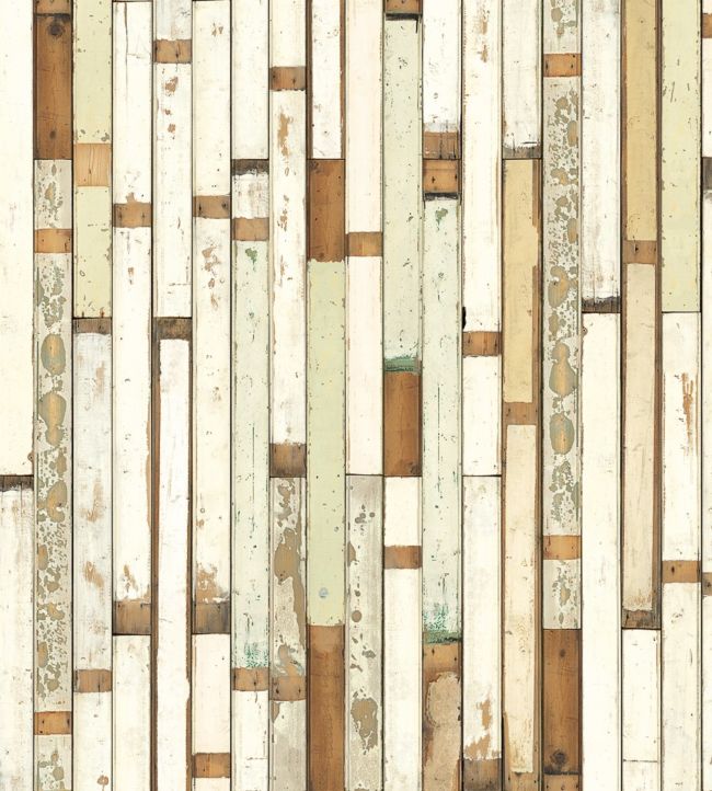 Scrapwood PHE-01 Wallpaper by NLXL White/Beige