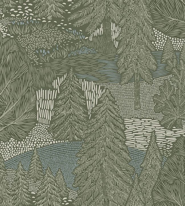 Northern Forest Wallpaper by Borastapeter Green