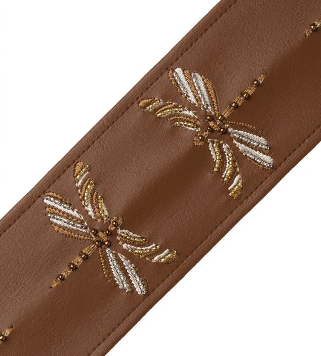 Nymph Beaded Border Trimming by Samuel & Sons Chestnut
