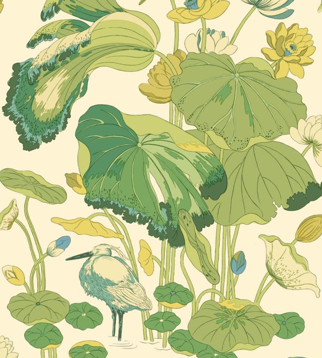 Nympheus Wallpaper by GP & J Baker Emerald