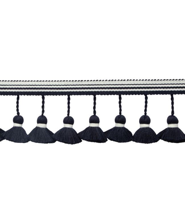 Oceanside Tassel Fringe Trimming by Samuel & Sons Navy