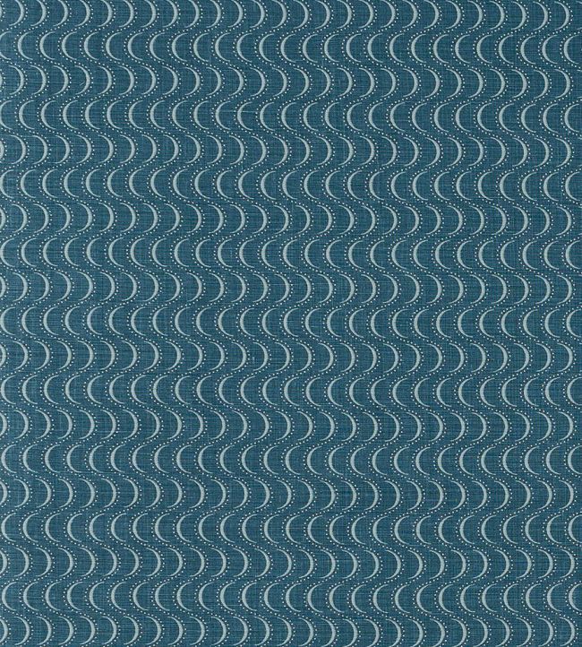 Ondine Fabric by Vanderhurd Prussian Blue/Natural