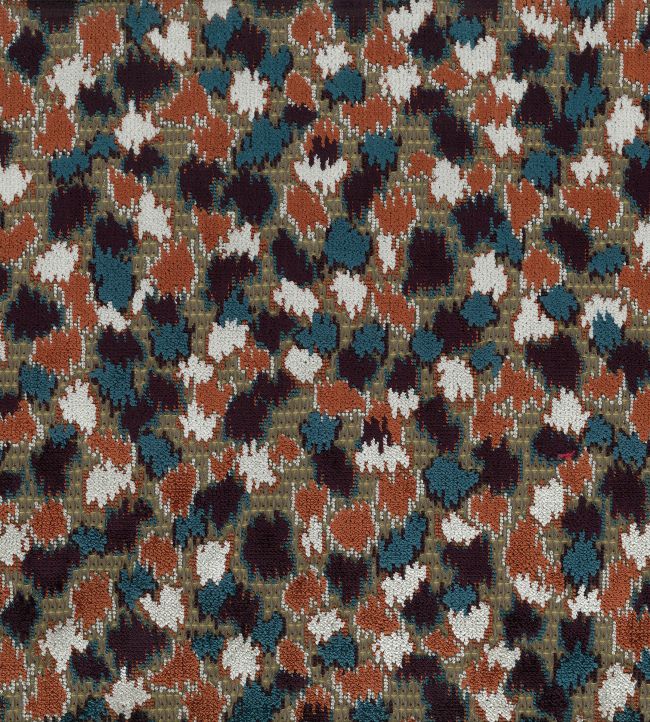 Orford Fabric by Nina Campbell Peacock/Coral