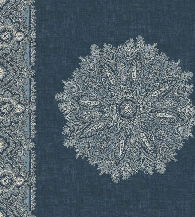Orissa Fabric in Indigo by Warner House Jane Clayton