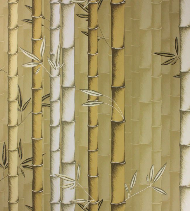 Bamboo Wallpaper by Osborne & Little in Mustard Jane Clayton