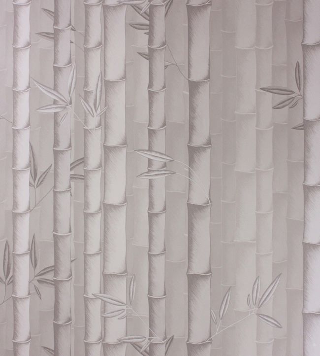 Bamboo Wallpaper by Osborne & Little in Silver Jane Clayton