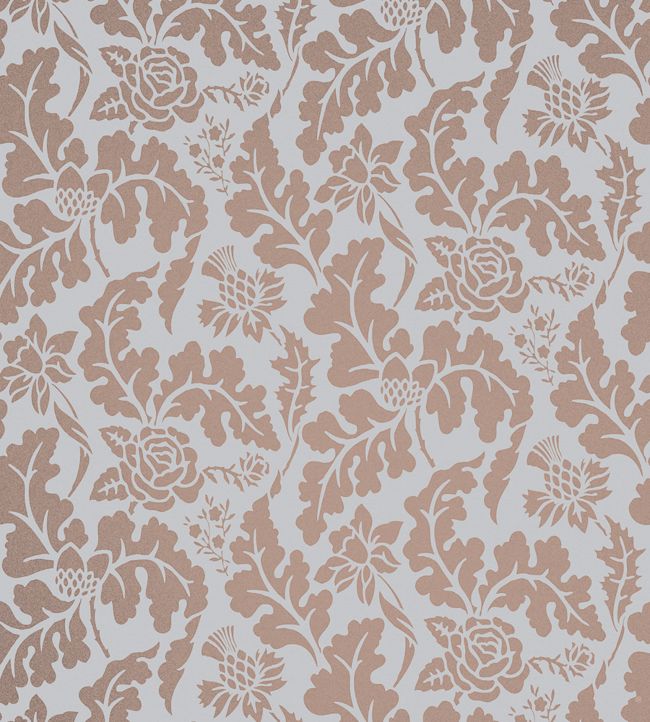 British Isles Damask Wallpaper by Osborne & Little in 01 Jane Clayton