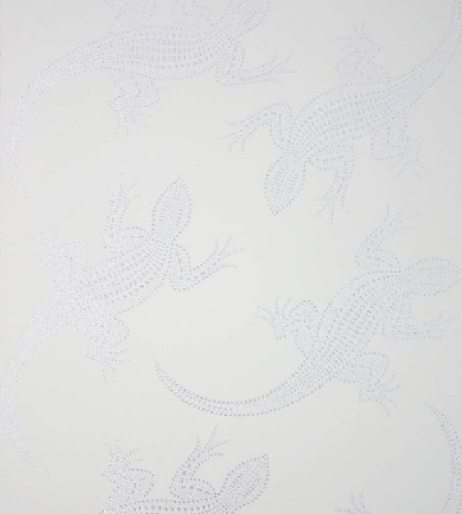 Komodo Wallpaper by Osborne & Little in White/Silver Jane Clayton