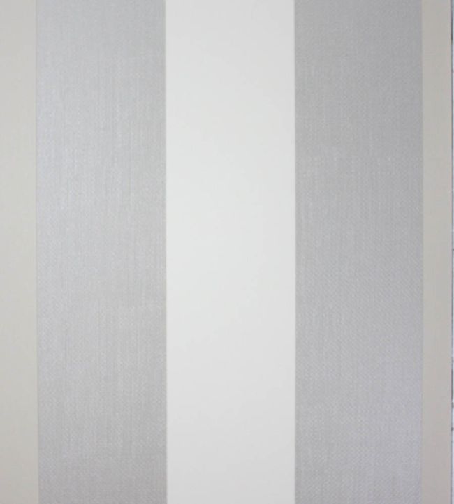 Dulwich Stripe Vinyl Wallpaper by Osborne & Little Beige/Pale Gilver